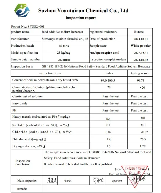 Preservatives White Powder Sodium Benzoate Food Grade Additives Mildew-retarding Agent CAS 532-32-1