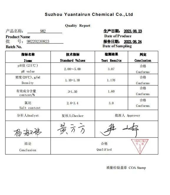 CassonPreservative Cg Wt Cas 2682-20-4 Methyl Chloroiso Thiazolinone Methyl Isobutyl Thiazolinone